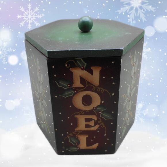 Vintage Crazy Mountain Designs NOEL Christmas Votive Candle Holder - Picture 1 of 8